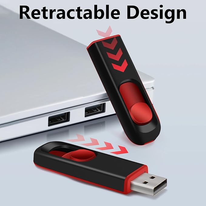 10 Pack 8GB USB Flash Drive, USB 2.0 Memory Stick Thumb Drive Pen Drives Jump Drive for Data Storage Multiple Colors