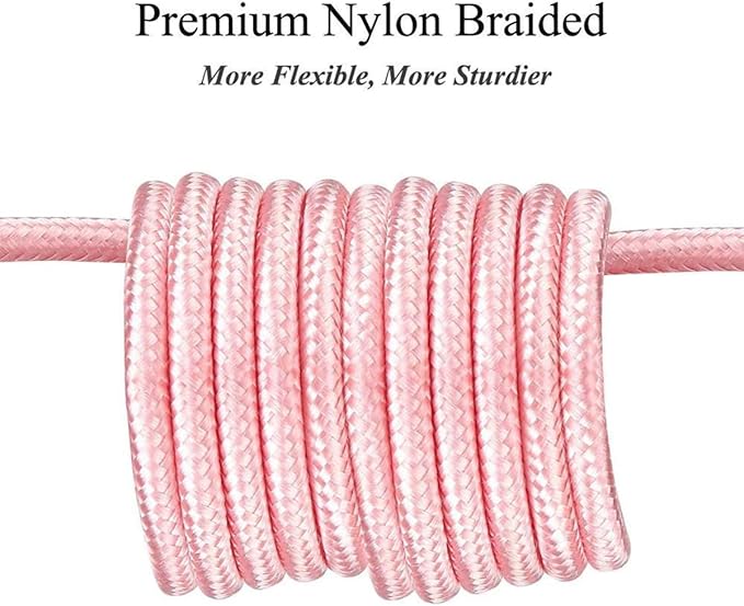 Aioneus Type C Cable, 2 Pack 10ft Type C Fast Charging Cable Nylon USB A to USB C Phone Charger Cord for iPhone 16 iPhone 15 Pro Series Samsung Galaxy S24 S23 S22 S21 A32 A42 A53 A54 Pixel LG Moto PS5