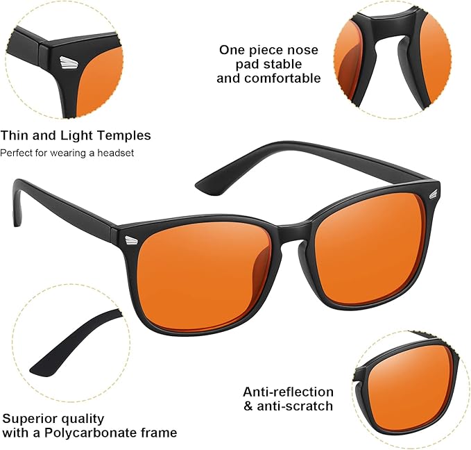 Okany Blue Light Blocking Glasses Gaming Computer Glasses Powerful Professional Screen Filter