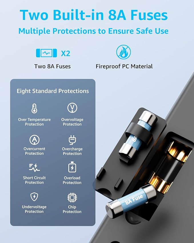Universal Travel Adapter, International Travel Plug Adapter with 2 USB-C(PD 20W) ＆ 1 USB-A Ports, All in One Portable Adaptor, for USA, UK, EU, AU ＆ 224+ Countries (Black) US