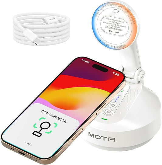 MOTA Auto Face Tracking Only for iPhone, Apple DockKit Certified, 360° Rotation Tripod for iPhone, No App Required, Phone Tripod Stand Holder for FaceTime, TikTok, YouTube