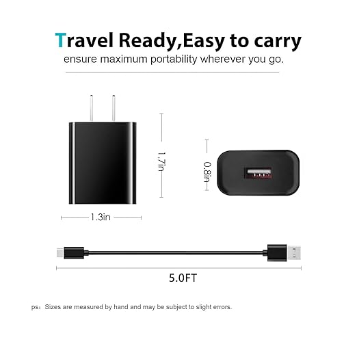 5V 2A AC/DC Adapter Charger for Car Jump Starter 4000A Peak Battery, USB Type-C Cord with AVAPOW, Gooloo, Imazing, NOCO Boost, DBPower, Schumacher 2000A 3000A 6000A Peak Car Start Battery Power Cord