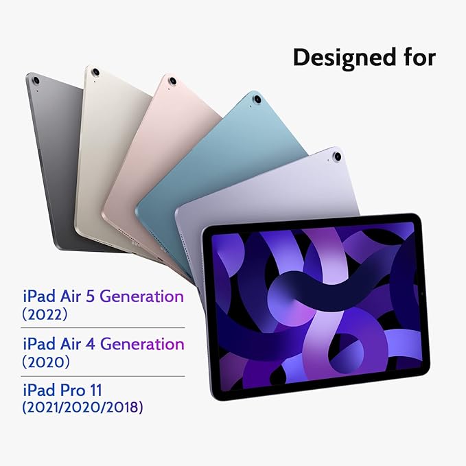 Magnetic Privacy Screen Protector for iPad Air 5th 4th Generation & iPad Pro 11(2018-2022), Removable Anti Blue Light Glare Spy Private Filter, Black Security Screen
