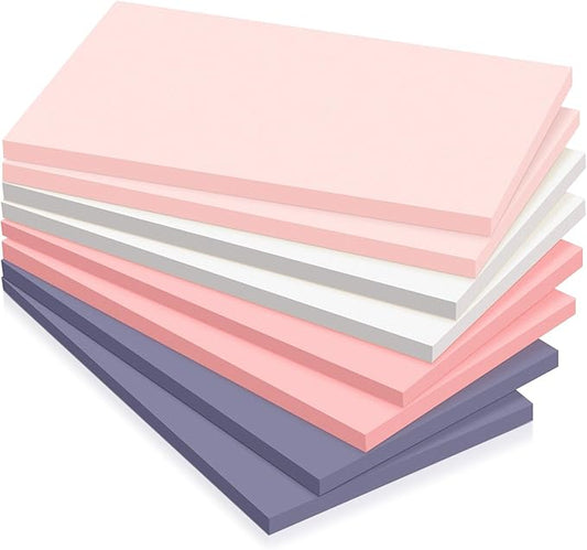 Fainne 8 Pack Sticky Notes Bulk Back to School Supplies Self Stick Note Pads Paper Memo for Office First Day of School Student Teacher Essentials (3 x 5 Inch,Mixed Color)