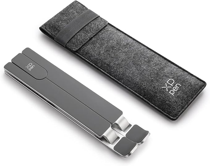 XPPen Drawing Tablet Stand for Desk,Silver Portable Holder for Graphics Tablet&Pen Display, Aluminum Computer Riser Compatible with 10 to 15.6 Inch Laptops and Drawing Tablets,Portable and Adjustable