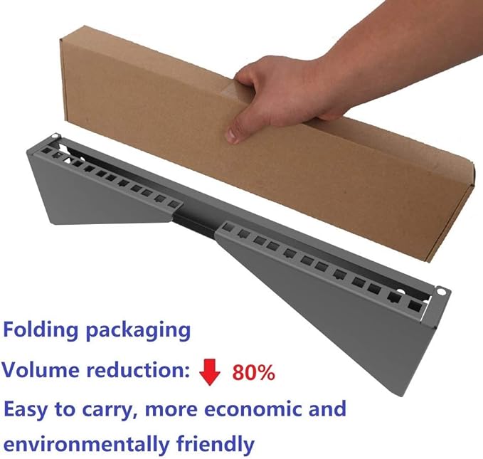 4U Folding 19 Inches Cold Rolled Steel Wall Mountable Simple Vertical Rack and Networking Euipment Rack Including Hardware for Assembly (1)