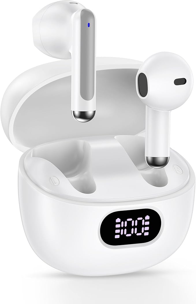 Pixel Buds Wireless Earbuds for Google Pixel 10 9a 9 Pro XL Fold 8a 8 Pro 7a 7Pro 6a 6Pro 5 4a 3XL, Ear Buds Bluetooth Headphones with LED Charging Case, Deep Bass Stereo Sound, 40 Hours Playtime, IP7