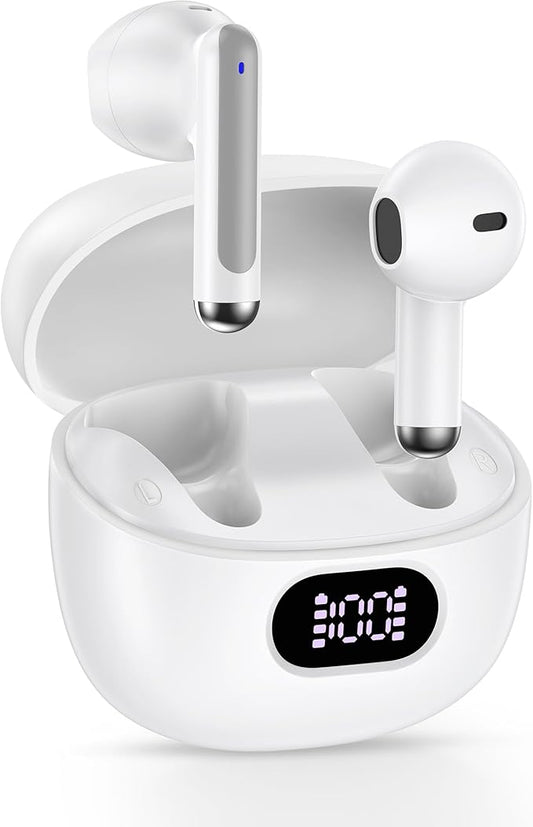 Pixel Buds Wireless Earbuds for Google Pixel 10 9a 9 Pro XL Fold 8a 8 Pro 7a 7Pro 6a 6Pro 5 4a 3XL, Ear Buds Bluetooth Headphones with LED Charging Case, Deep Bass Stereo Sound, 40 Hours Playtime, IP7