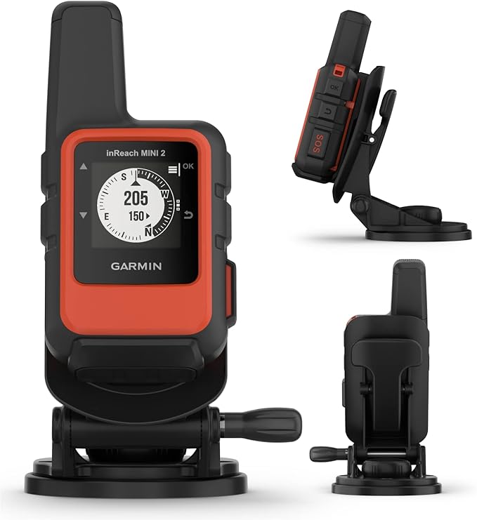 Wearable4U - Garmin inReach Mini 2 Marine Bundle, Compact Satellite Communicator, Portable Boating Handheld with Power Bundle