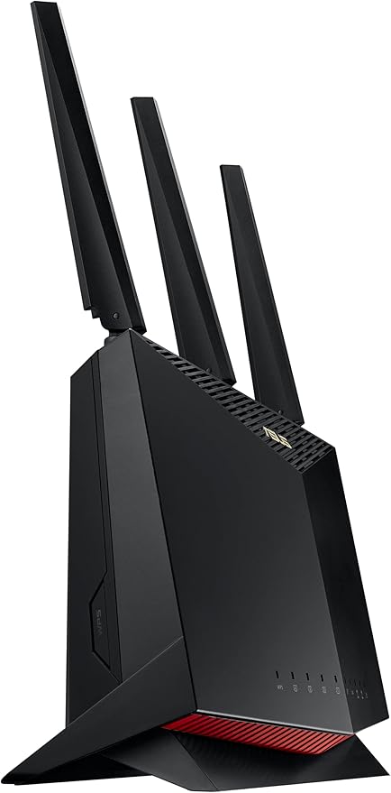 ASUS RT-AX86U Pro (AX5700) Dual Band WiFi 6 Extendable Gaming Router, 2.5G Port, Gaming Port, Mobile Game Mode, Port Forwarding, Subscription-free Network Security, VPN, AiMesh Compatible