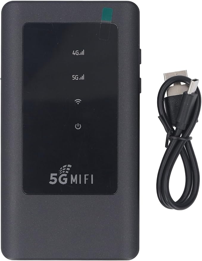 5G Mobile Hotspot - Unlocked Router with SIM Card Slot, 1.25Gbps Speed, International Coverage, Supports 16 Devices, Travel Router for Local & Global Use