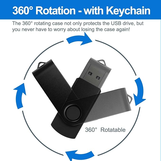 JBOS 5 Pack 2GB USB 2.0 Flash Drive Memory Stick Thumb Drives Jump Drives Pendrive 2 GB