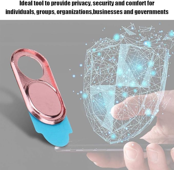 ASHATA 3pcs Metal Camera Lens, Ultra Thin Camera Cover Webcam Cover Blocker Slider for Smartphone Tablet Desktop Laptop ()