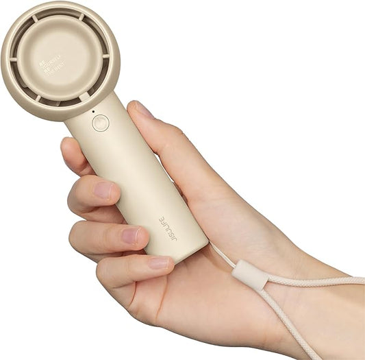 JISULIFE Mini Portable Fan-Bladeless Safe Design, Powerful Turbo Handheld Fan with 3 Speeds, USB Rechargeable, Small Pocket Design for Travel/Lash, Gifts For Girls/Women