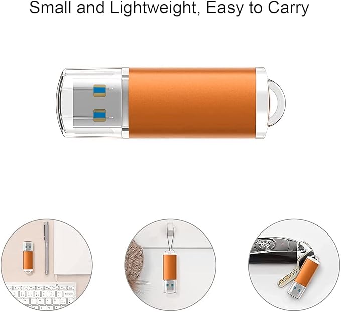 K&ZZ 32 GB Flash Drive 5 Pack USB Flash Drives 3.0 USB Drive 32GB 3.0 Thumb Drive with LED Indicator 32G Memory Stick Pen Drives USB Storage Multipack