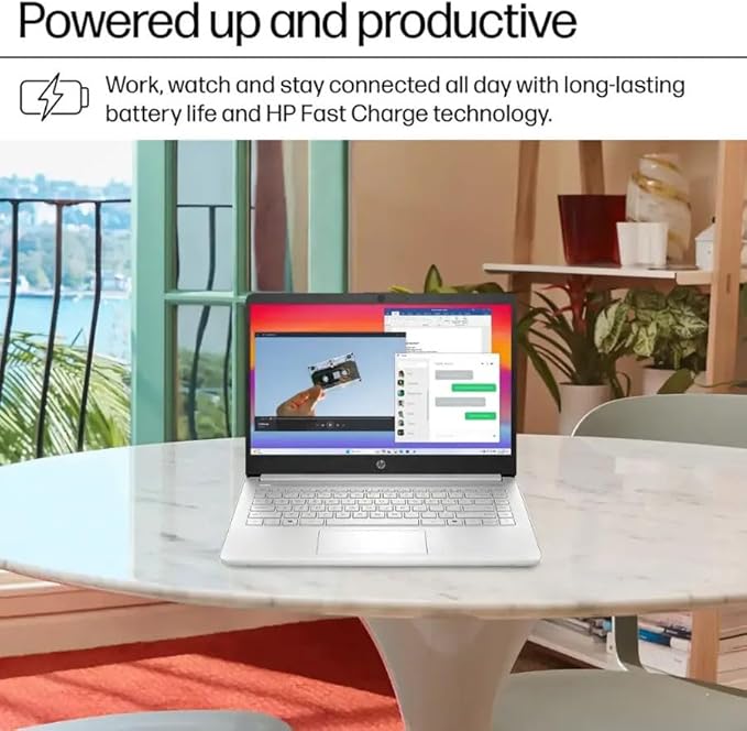 HP Ultrabook, Intel CPU, 4GB RAM, 1.6TB Storage (128GB OnBoard w/ 512GB Portable Drive + 1TB OneDrive), Up to 12 hrs Battery Life, Windows 11 Pro, Natural Silver, w/WOWPC 3-in-1 Bundle