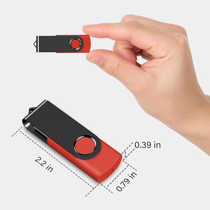 EASTBULL USB Flash Drive Bulk 2GB 20 Pack with Lanyards USB 2.0 Thumb Drive Bulk Memory Stick USB Mass Storage