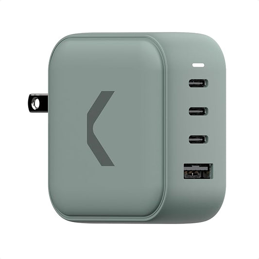 Clemm Core 100W GaN USB-C Charger, 4-Port Fast Charging Adapter with PPS, 3 USB-C & 1 USB-A for MacBook Pro, iPhone 16/15/14/13/12/11/X, iPad, Samsung Galaxy S24/S23 & More