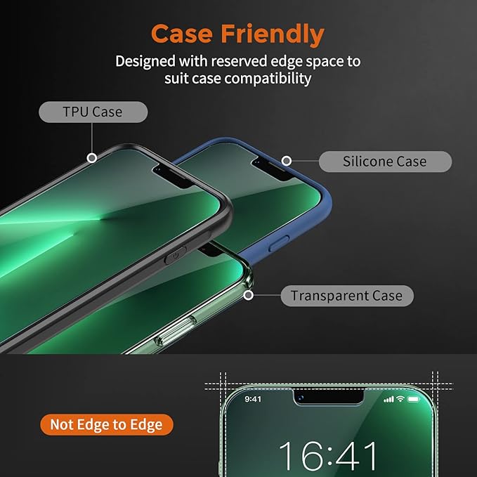 UNBREAKcable 3-Pack Screen Protector for iPhone 13 Pro Max/iPhone 14 Plus, Double Shatterproof Tempered Glass [Easy Installation] [9H Hardness] [99.99% HD Clear] [Case Friendly] for iPhone 6.7 inch