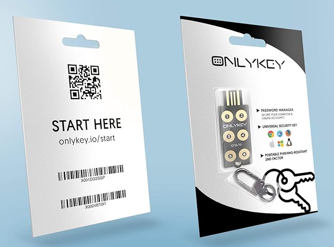 OnlyKey FIDO2 / U2F Security Key and Hardware Password Manager | Universal Two Factor Authentication | Portable Professional Grade Encryption | PGP/SSH/Yubikey OTP | Windows/Linux/Mac OS/Android