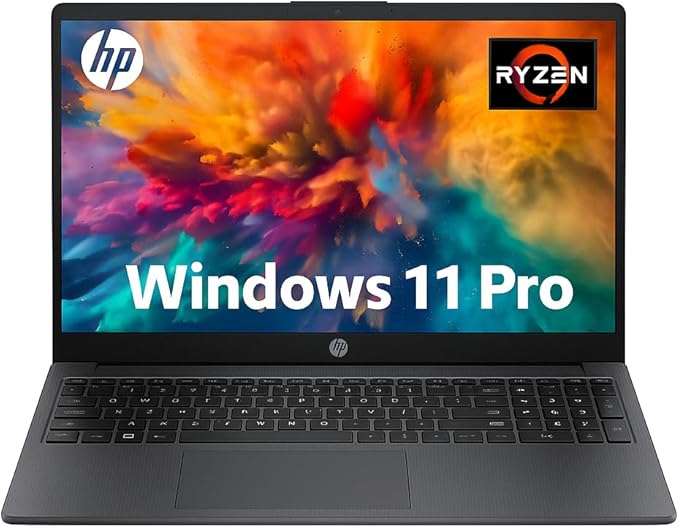 HP Business and Study Laptop 2025 Updated, 15.6" FHD, AMD Ryzen 7 7730U (64GB RAM | 2TB SSD), Numeric Keypad, Webcam, Windows 11 Pro+ Copilot AI, WiFi 6& Bluetooth with 5-in-1 Accessory Kit Box