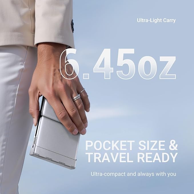 iClever Foldable Bluetooth Keyboard, Ultra-Slim Metal Keyboard with USB-C Charging, Tri-Folding Design for Laptop, iPad, iPhone, Tablet - Sync 3 Devices, Portable & Space-Saving