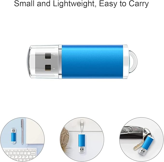 K&ZZ 16GB Flash Drive 10 Pack 16 GB USB Flash Drives Thumb Drive USB Stick 16G Memory Stick USB 2.0 Pen Drive, Multicolored