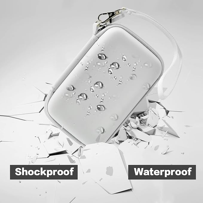 Travel Case for UCOMX for Nano/for Iseyyox/for LISEN/for RTOPS 3 in 1 Wireless Charger, Foldable Magnetic Charging Station Storage Holder Bag for Fast Charge Pad Cable and Adapter, White-Box Only