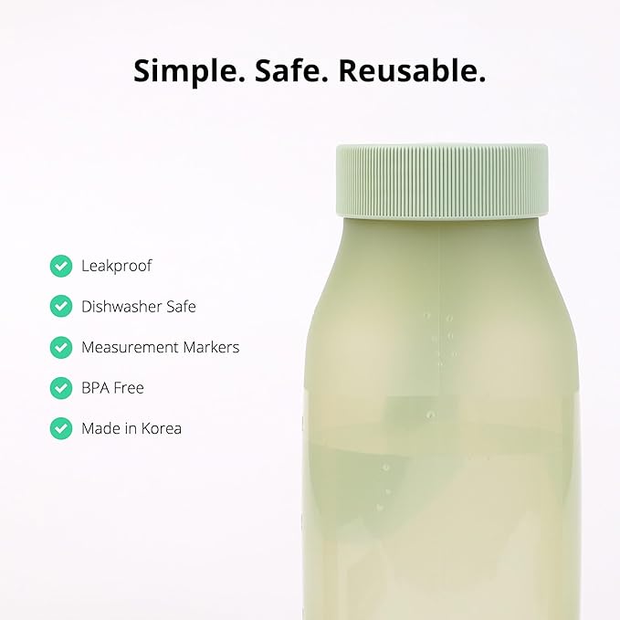 BLUE GINKGO Collapsible Water Bottle – Lightweight, Foldable Silicone Bottle for Travel, Hiking, and Camping (16.9oz, Made in Korea, Olive Green)