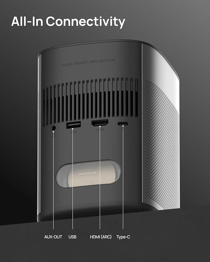 XGIMI MoGo 2 Pro (New) 1080P Portable Projector, Google TV with Licensed Netflix, with WiFi and Bluetooth, 430 ISO Lumens, 2X8W Speakers, Supports 4K, Auto Focus, Object Avoidance, Screen Adaption