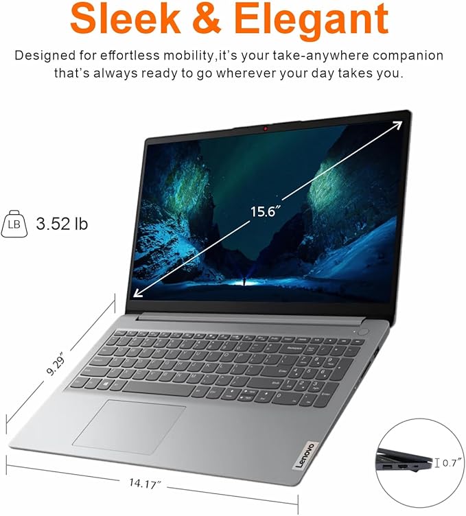 Lenovo Laptop for Business and Student | Intel Core |15.6 Anti-Glare Screen | 1 Year Office 365 | 20GB RAM | 1TB SSD + 128GB eMMC | 1TB Cloud Storage | 11HR Battery | Windows 11 | WOWPC Recovery USB