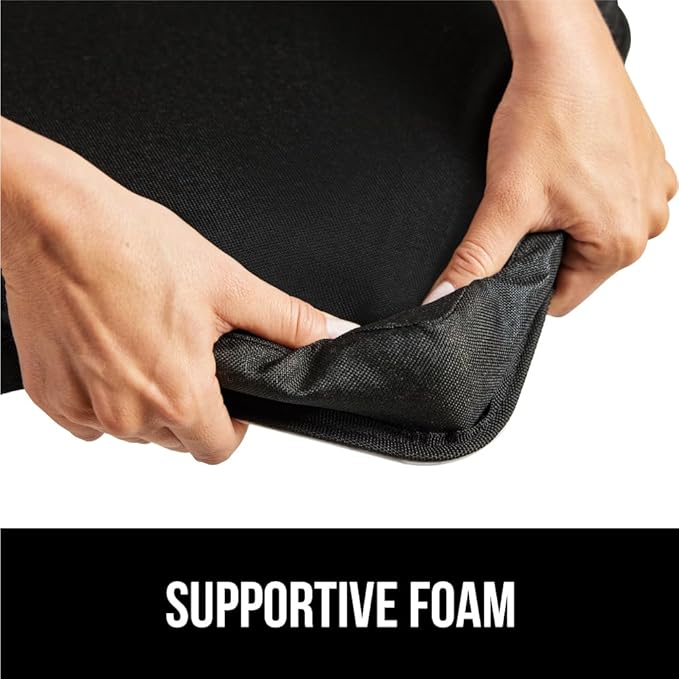 GORILLA GRIP Laptop Lap Desk with Phone Holder, Pillow Cushion Desks Fit Laptops up to 15.6", Tray Ledge Keep Computers in Place, Portable Travel Workstation Essentials for Home, Dorm, Marble Pattern