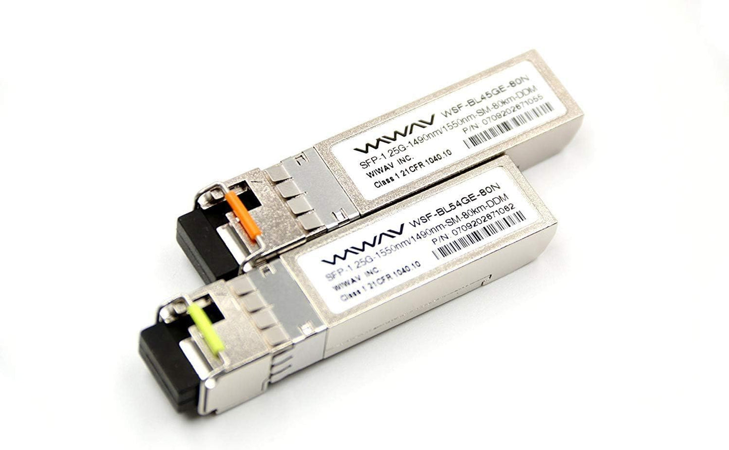 for Cisco GLC-BX-U80 and GLC-BX-D80 1.25G SFP Module BIDI WDM Transceiver 80KM Simplex LC DDM/DOM Support 1490/1550nm (1Pair)