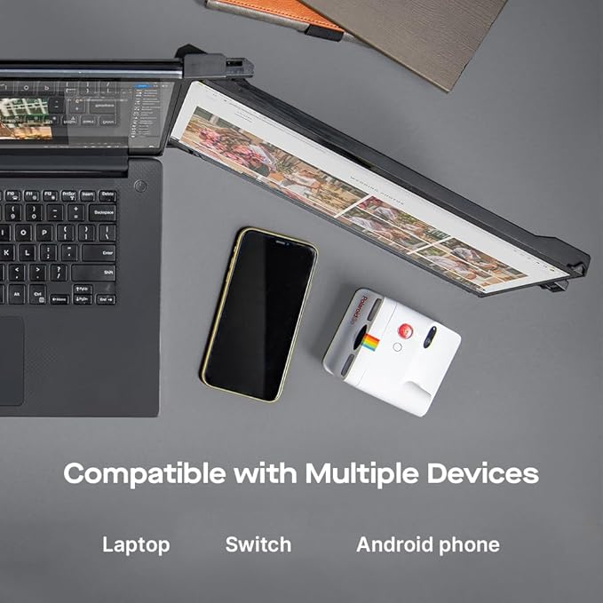 Mobile Pixels 2025 Duex Max DS 14.1'' FHD 1080p Laptop Screen Extender, USB Type-C/HDMI Ports, Portable Monitor for 14'' to 17 Inch Laptops, Compatible with macOS/Windows/Apple/Android/Switch(Black)