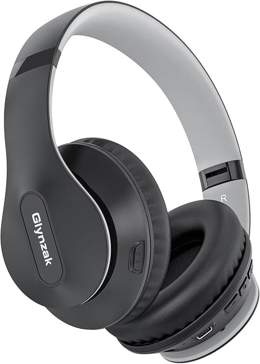 Wireless Bluetooth Headphones Over Ear, 65H Playtime HiFi Stereo Headset with Microphone and 6EQ Modes Foldable V5.3 Bluetooth Wireless Headphones for Travel Computer Laptop