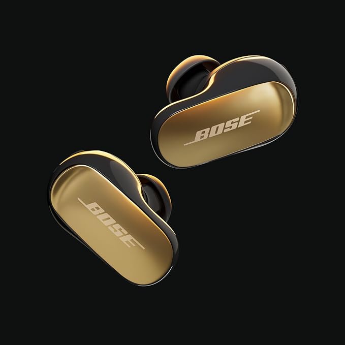 Bose New QuietComfort Ultra Bluetooth Earbuds (2nd Gen), Wireless Noise Cancelling Earbuds, Up to 6 Hours Battery, IPX4 Rating, Immersive Audio, Deep Bass, Desert Gold - Limited Edition Color