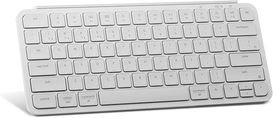 Keychron B1 Pro Ultra-Slim ZMK/Launcher Wireless Bluetooth 2.4 GHz/Wired Connection Keyboard for Mac Windows Linux - White