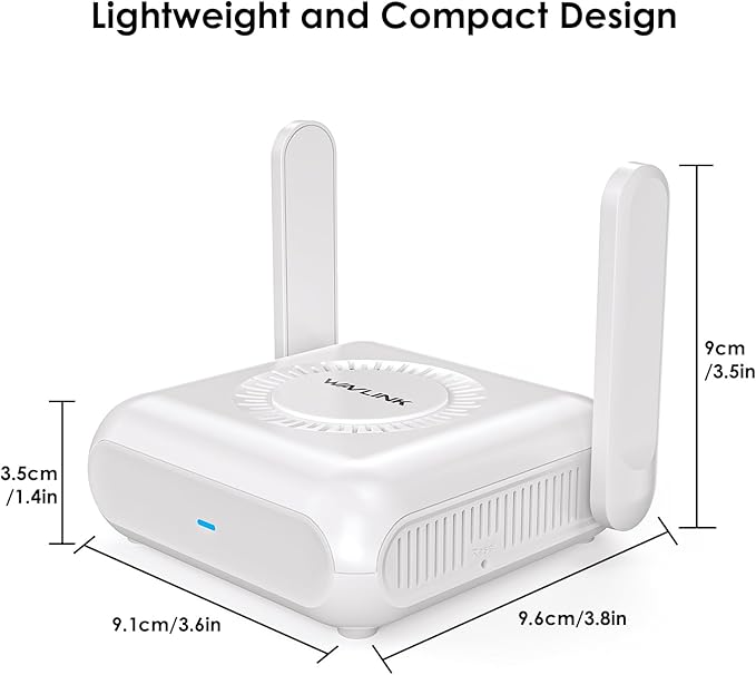 WAVLINK AX3000 Travel Router Portable WiFi 6 Router with Gigabit Ethernet, WireGuard/OpenVPN, Pocket-Sized for Business Travel, Secure Hotspot for Hotel/Cruise Ship/RV/Airplane