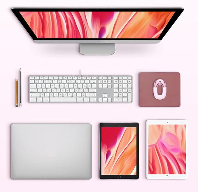 Travel Mouse Dual Mode Wireless Charging Mouse,Macaron Color Scheme Sweet Donut Bluetooth Computer Mice,Silent and Lightweight,1200 DPI Optical Tracking,Compatible with PC, Mac,Laptop(Pink)