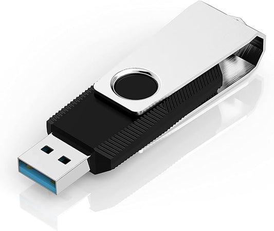 TOPESEL 128GB USB 3.0 Flash Drive Thumb Drive Memory Stick Jump Drive 128G USB Zip Drive for PC laptops, Tablets, TVs, car Audio(Black)