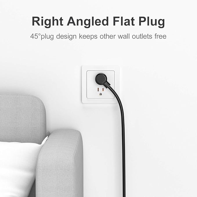 Surge Protector Power Strip - 12 Outlets,3 USB+USB-C 3.4A Ports, 6Ft Extension Cord, 1875W/15A, 4360Joules, Overload Protection - Ideal for Home & Office Use (Black-USBC)