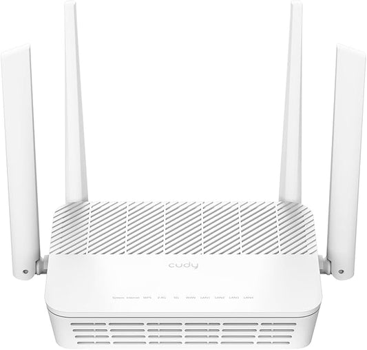 Cudy AX3000 Multi Gigabit Dual Band WiFi 6 Mesh Router, 2.5Gbps WAN RJ45 Port, 4 Gigabit RJ45 Ports, 4 5dBi Antennas, MU-MIMO, OpenVPN, Wireguard, Zerotier, Ipsec VPN, Cloud APP