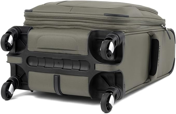 Travelpro Maxlite 5 Softside Expandable Carry on Luggage with 4 Spinner Wheels, Lightweight Suitcase, Men and Women, Slate Green, Compact Carry on 20-Inch