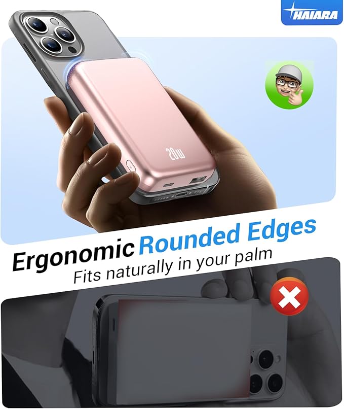 for Magsafe Battery Pack, 10000mAh Magnetic Portable Charger with USB-C Cable 20W Fast Charging, Slim & Lightweight Wireless Power Bank for iPhone 17/16/15/14/13 Series, for Travel Cruise Essentials