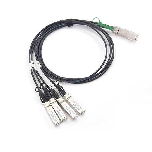 ipolex 40G QSFP+ to 4x10G SFP+ Breakout DAC Twinax Cable for Cisco QSFP-4SFP10G-CU0.5M, 0.5-Meter(1.6ft), 40GBASE-CR4 Direct Attach Copper(DAC) Passive Copper Cable, for Cisco, Ubiquiti and More