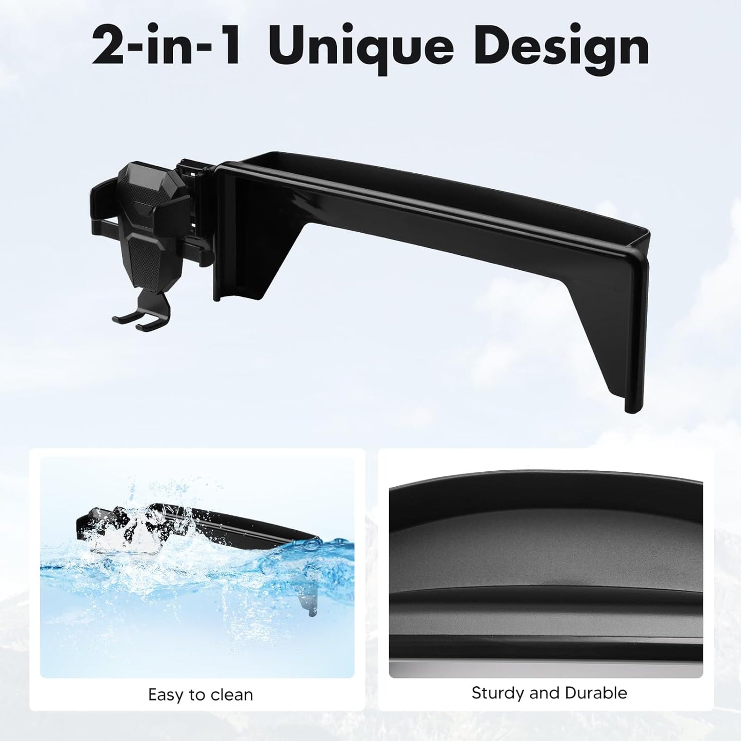 FIILINES Phone Holder for Honda Accord 2023-2026 (Fit 12.3" Touch Screen), Phone Mount with Dash Organizer for Accord Accessories, 360 Degree Rotation Dash Mount Cell-Phone Holder