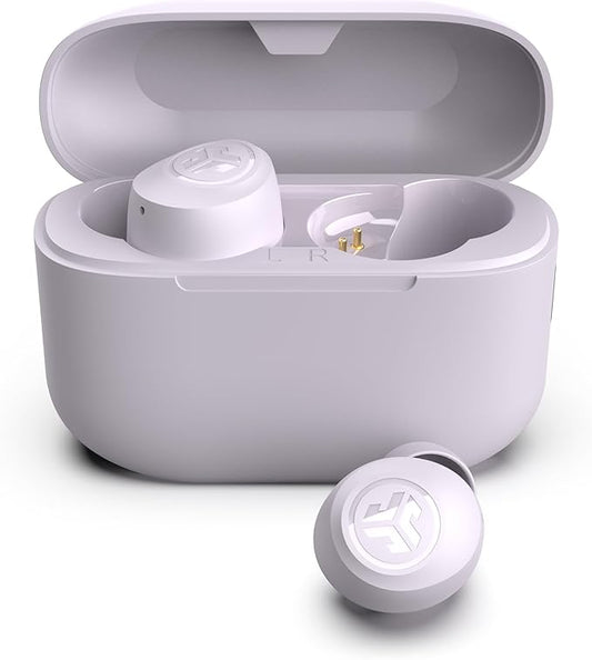 JLab Go Air Pop+ True Wireless Earbuds, in Ear Headphones, Bluetooth Earphones, 35H Playtime Ear Buds, Bluetooth Earbuds with Microphone, USB-C Charging Case, Dual Connect, EQ3 Sound, Lilac