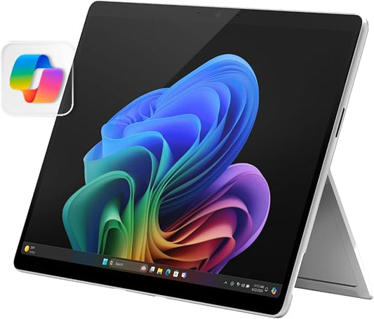 Microsoft Surface Pro 2-in-1 Laptop/Tablet (2024), 13" OLED Touchscreen Display, 16GB RAM, 512GB Storage | Windows 11 Copilot+ PC, Snapdragon X Elite (12 Core), Platinum