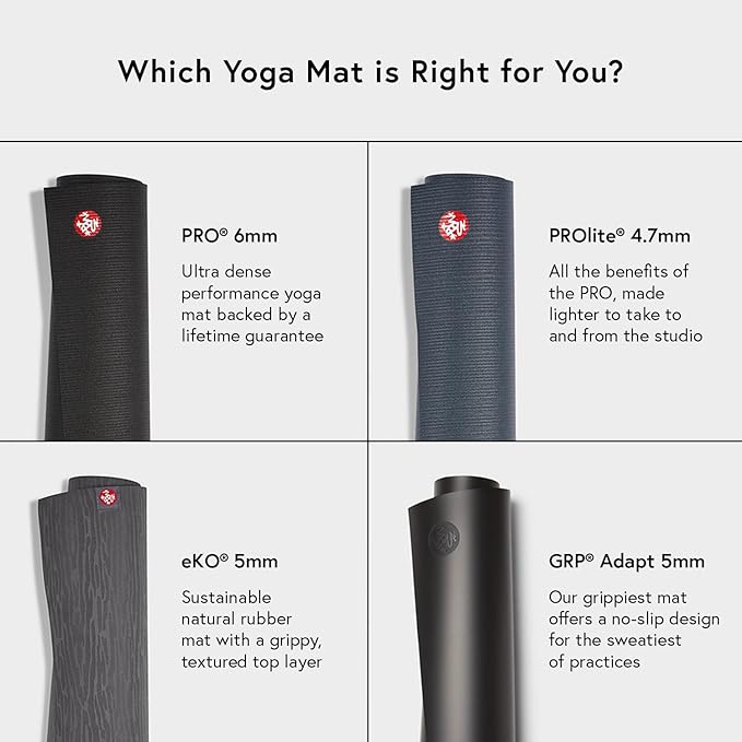 Manduka PRO Travel Yoga Mat – Foldable, Compact, Great for Travel 2mm | PVC Foam | Non-Slip | Moisture Resistant | 71” x 24”