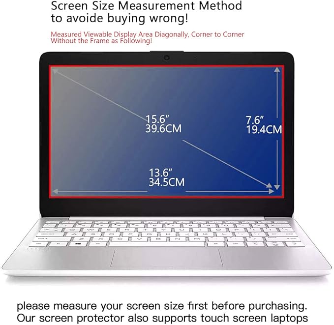 FILMEXT 2 Pack 15.6" Laptop Screen Protector Eye Protection Anti Glare Anti Blue Light Screen Protector Compatible with 15.6” HP/DELL/Asus/Acer/Sony/Samsung/Lenovo/Toshiba/Razer 16:9 Display Laptop